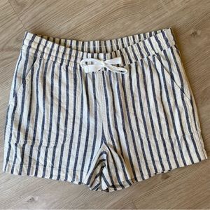 ❤️ NWOT J. Crew Linen-Cotton Seaside Short in Stripe
